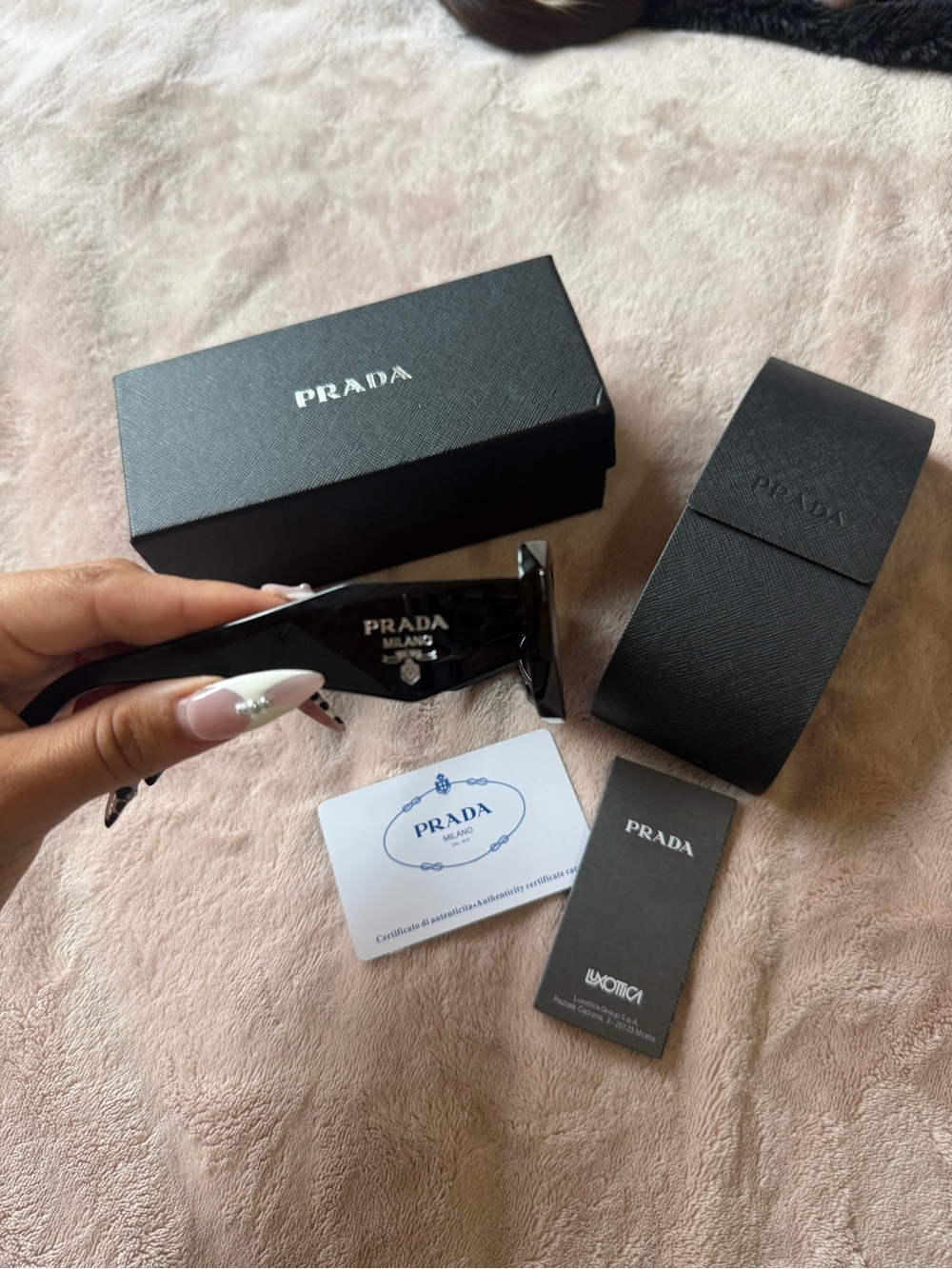 Prada Black Chunky Frame Sunglasses - Picture 3 of 3
